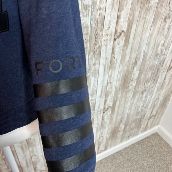 Women's Blue Tommy Hilfiger Shorty Sweatshirt size Medium - Picture 2 of 4